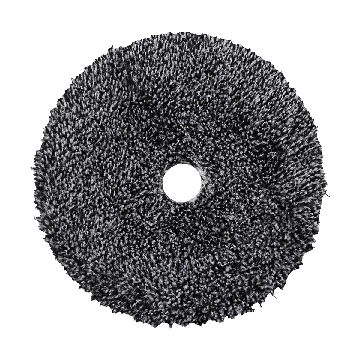 Buff and Shine 6" URO Fiber® Microfiber Pad (Black/White Fibers) White Foam Interface - Cutting